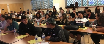 students sitting in a classroom