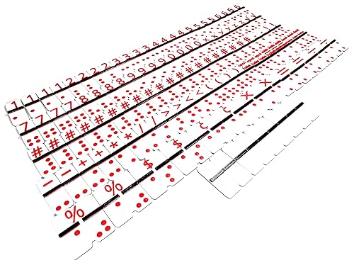 Braille math tiles