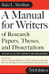 A Manual for Writers of Term Papers, Theses, and Dissertations